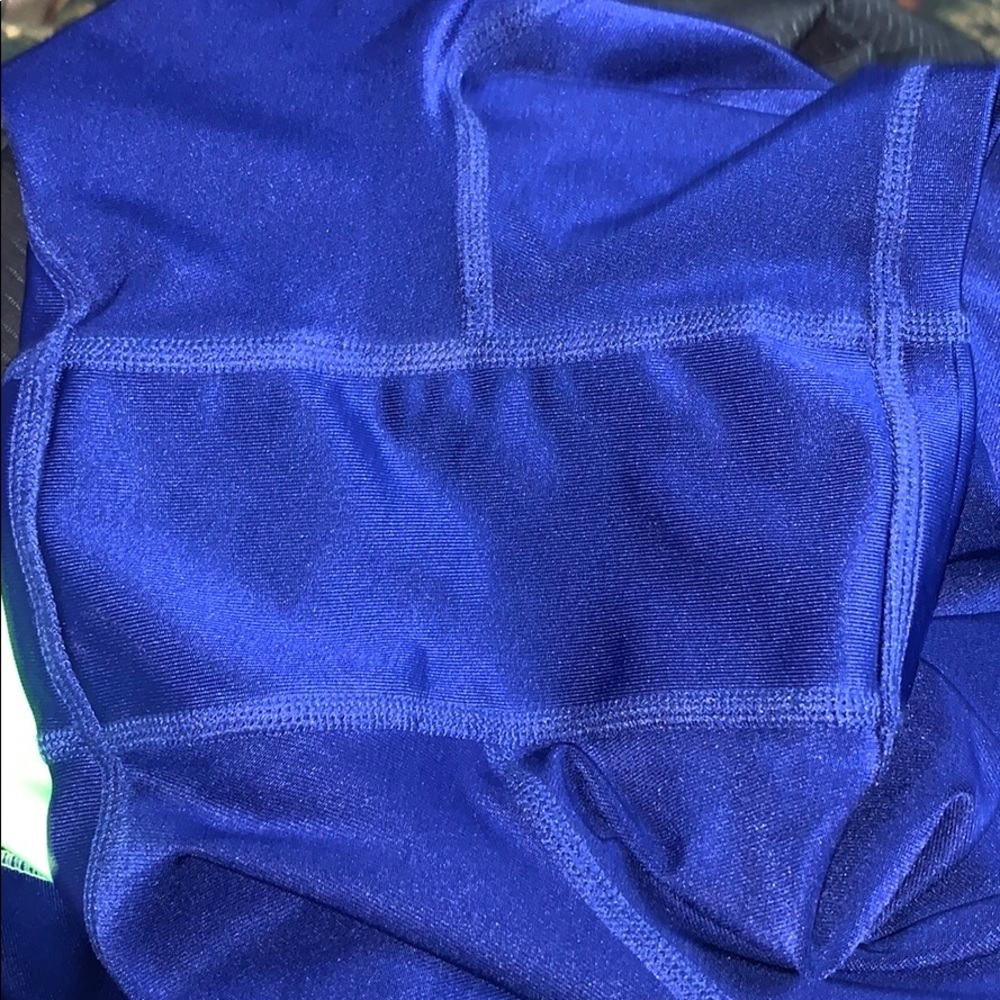 Fila Navy Green Neon Color Blocked Wicking Skort L - Picture 7 of 7